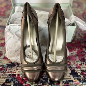Jenn Ardor Metallic Bronze Heels